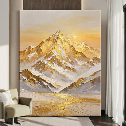 Textured Mountain Range Canvas Art Homeandso