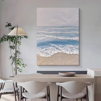 Coastal Wave Textured Canvas Art Homeandso