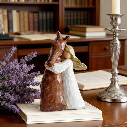 Cherished Horse and Girl Figurine Homeandso
