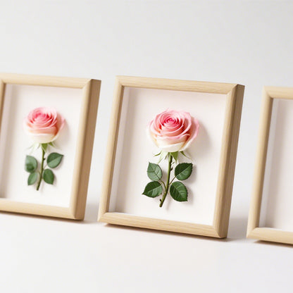 Elegant Framed Floral Art