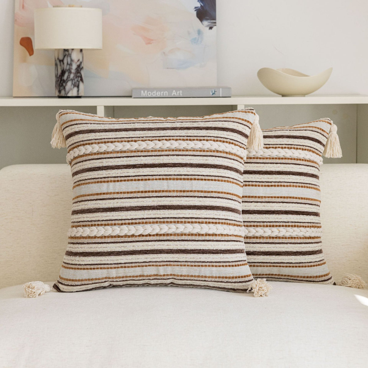 Woven Textured Decorative Pillow