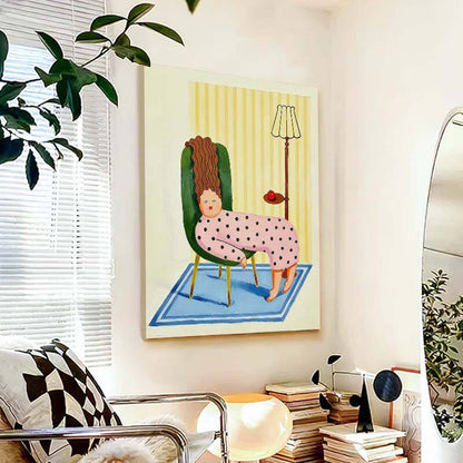 Whimsical Cat-Themed Canvas Wall Art Homeandso