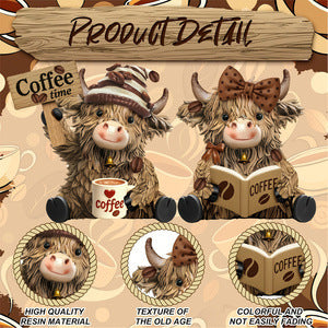 Cow Coffee Figurine Homeandso