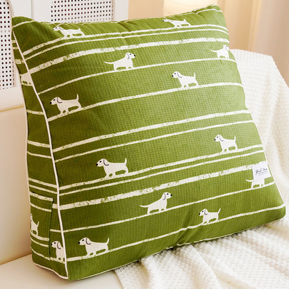 Decorative Dog-Themed Throw Pillow for Bedroom Decor