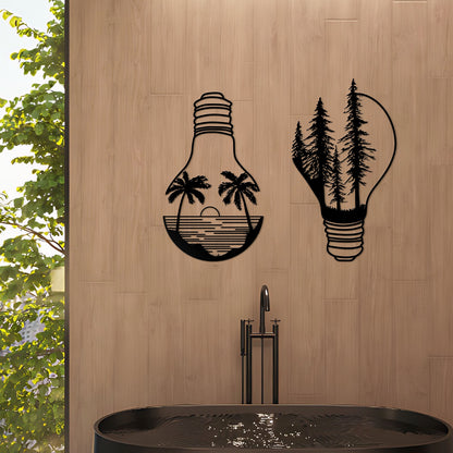 Artistic Light Bulb Wall Art Homeandso