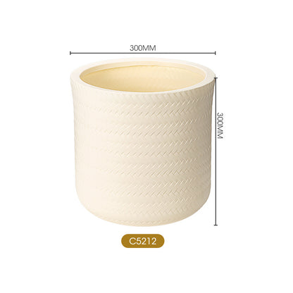 Textured Modern Round Plant Pot Homeandso
