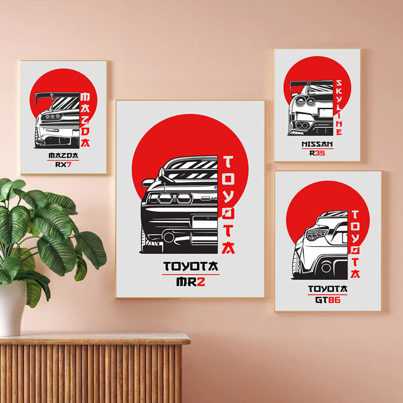 Automotive Art Print Homeandso