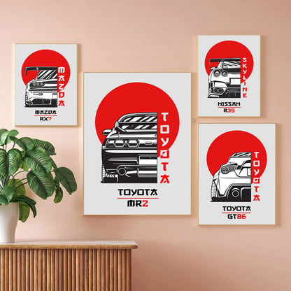 Automotive Art Print Homeandso