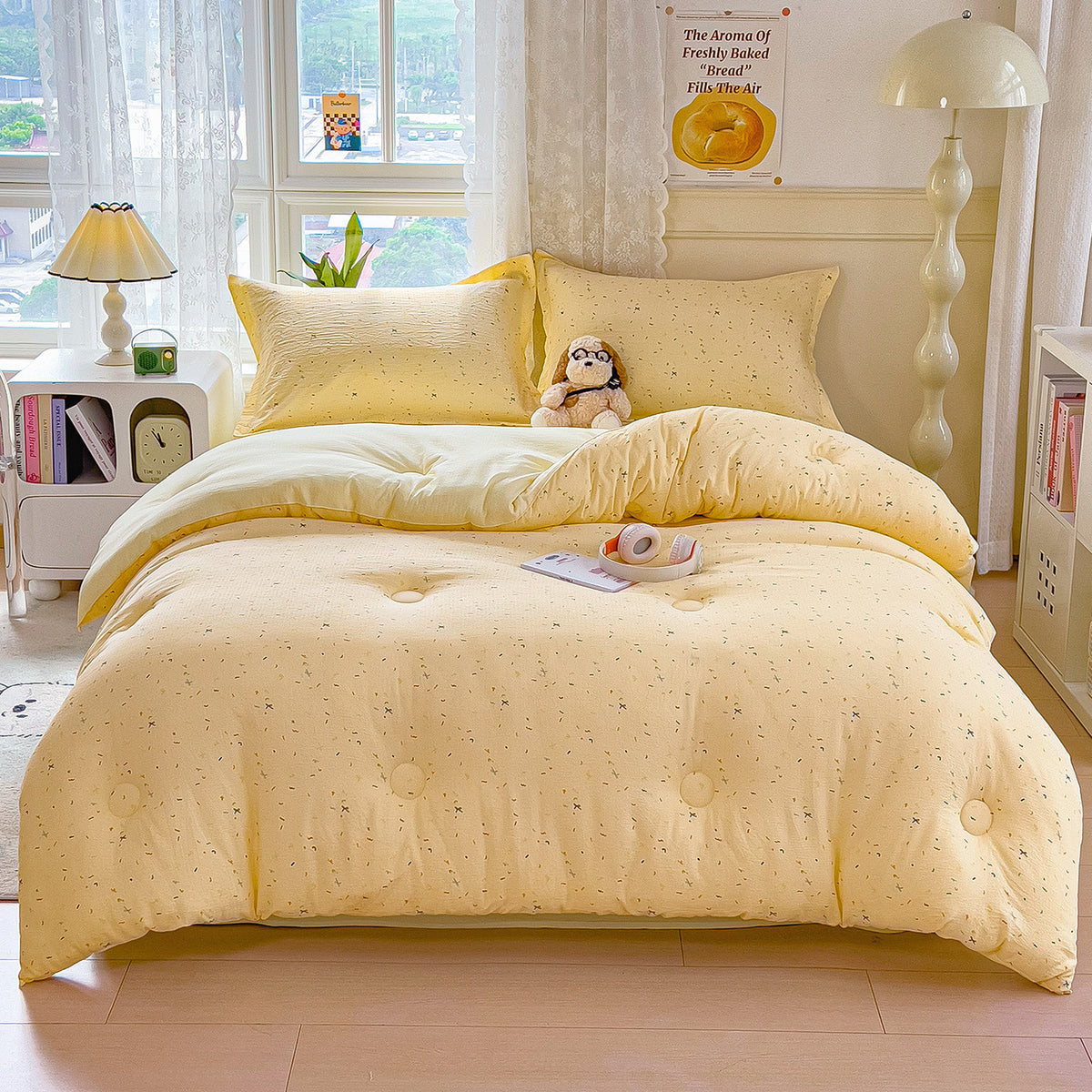 Heart Patterned Quilt Set Homeandso