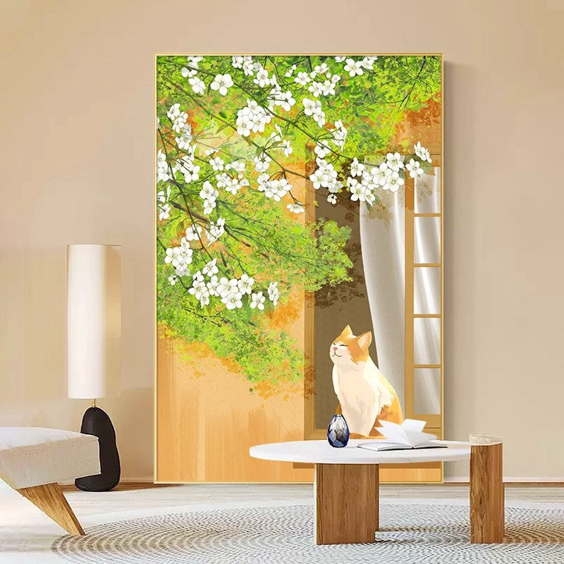 Decorative Cat-Themed Canvas Art Homeandso