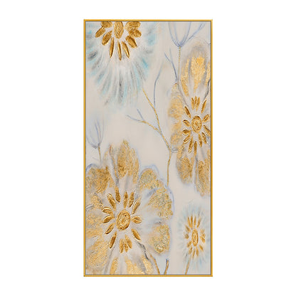 Elegant Floral Embossed Canvas Artwork Homeandso