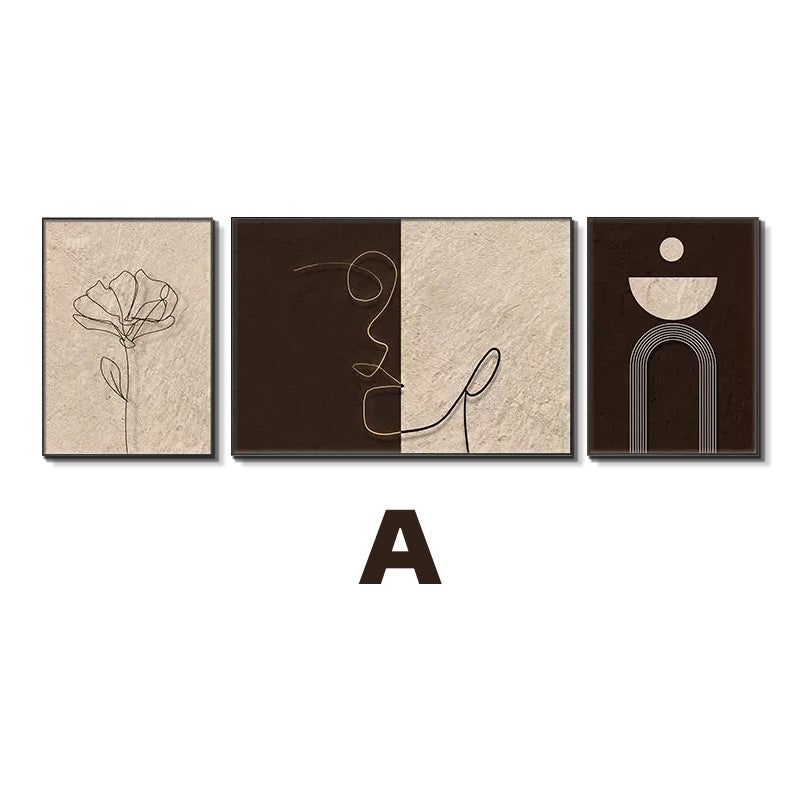 Abstract Line Art Trio Set Homeandso