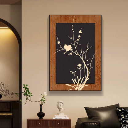 Bamboo Inspired Decorative Canvas Art Homeandso