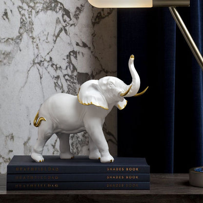 Decorative Elephant Family Sculpture Homeandso