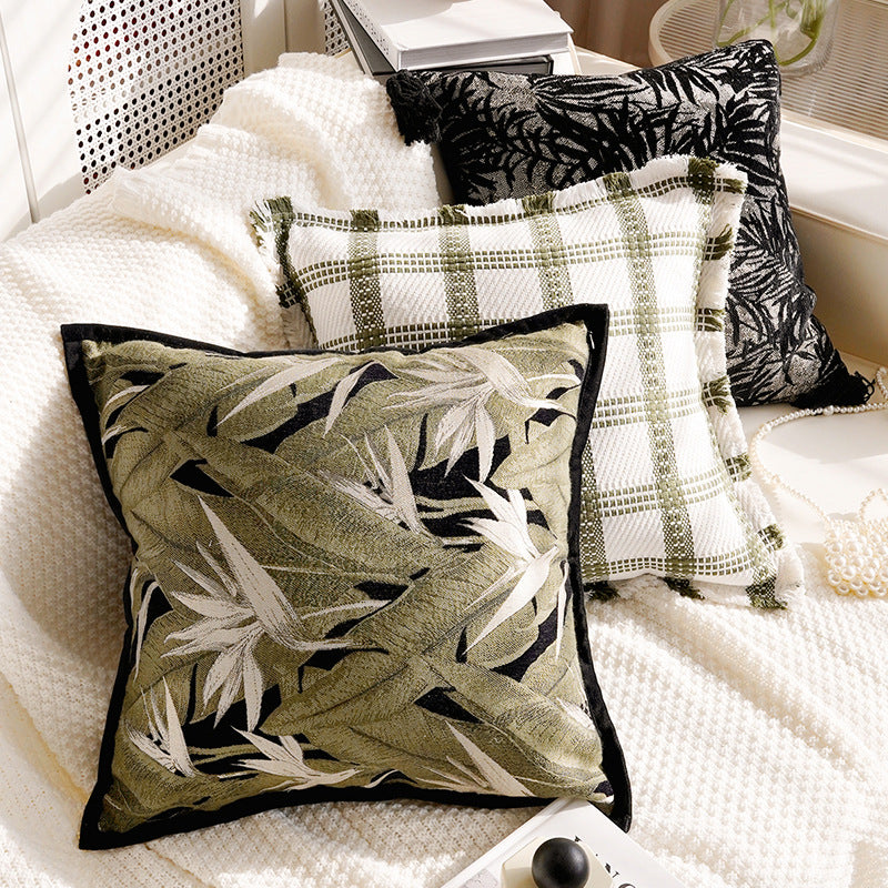Artistic Botanical Throw Pillow