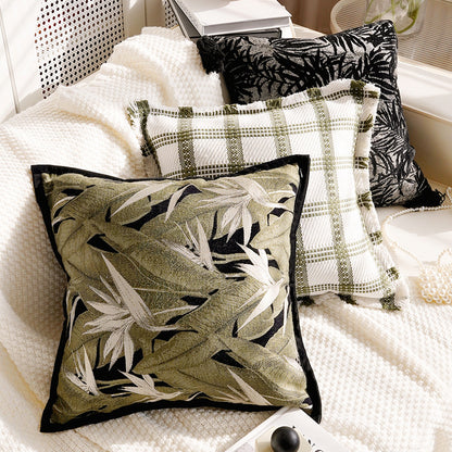 Artistic Botanical Throw Pillow