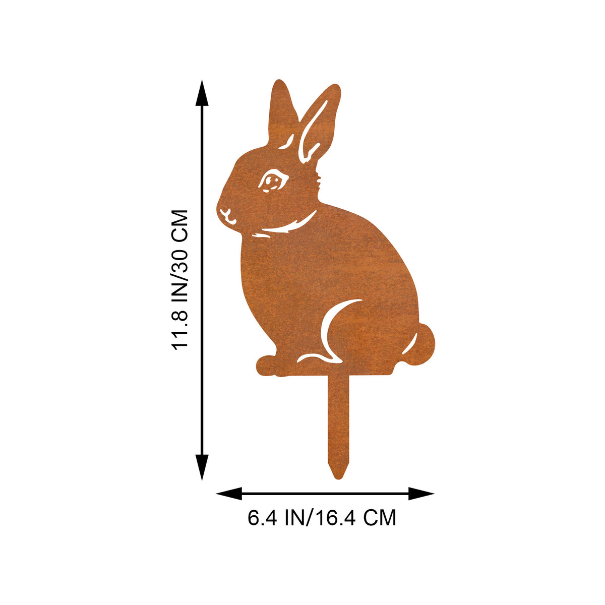 Decorative Rabbit Garden Stake Homeandso