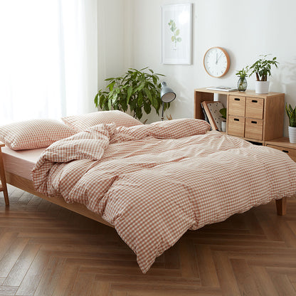 Decorative Modern Grid Pattern Bedding Set Homeandso