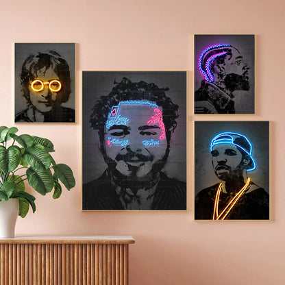 Neon Illumination Street Art Print Homeandso