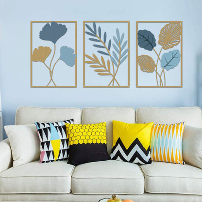 Metal Botanical Wall Art Set Homeandso