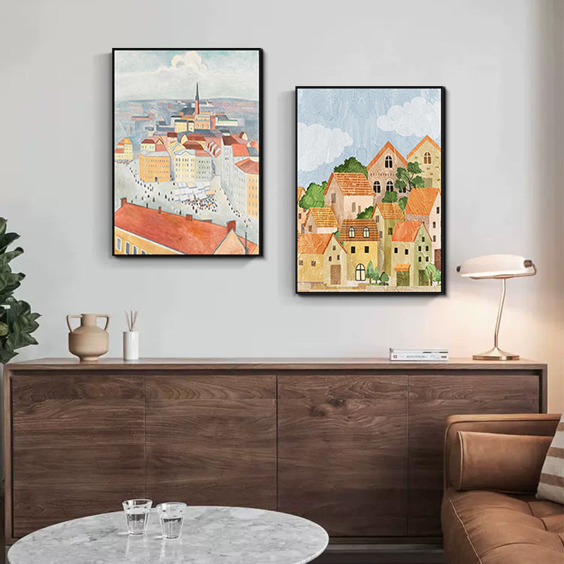 Artistic Landscape Framed Canvas Print Homeandso