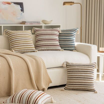 Woven Textured Decorative Pillow