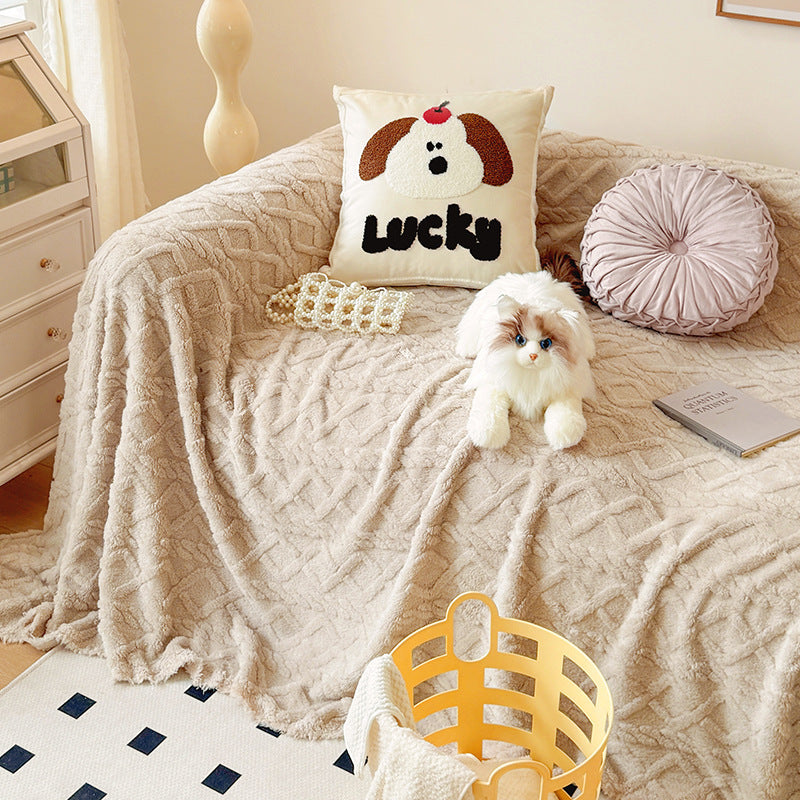 Cozy Butterfly Pattern Sofa Throw Blanket