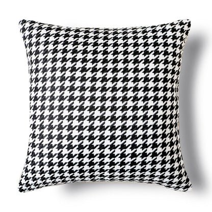 Houndstooth Pattern Decorative Accent Pillow