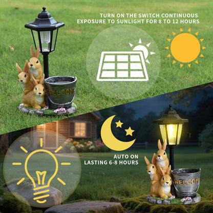 Decorative Rabbit Lantern Homeandso