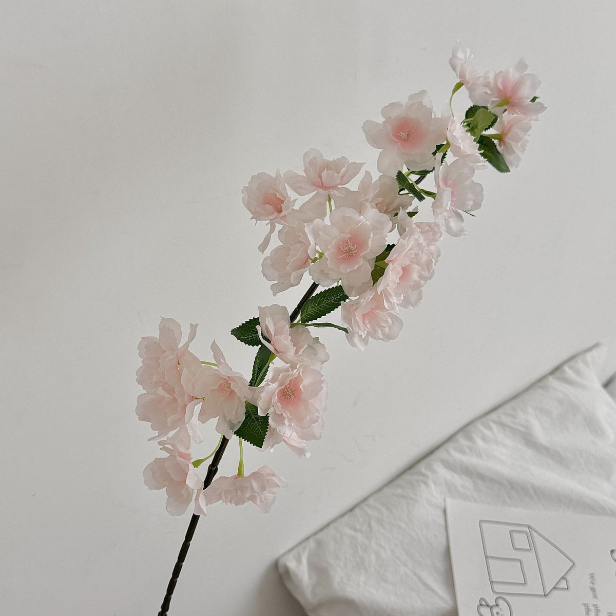 Decorative Cherry Blossom Floral Stem for Home Display