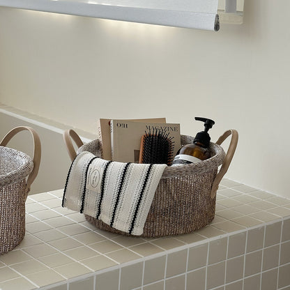Woven Bathroom Storage Basket