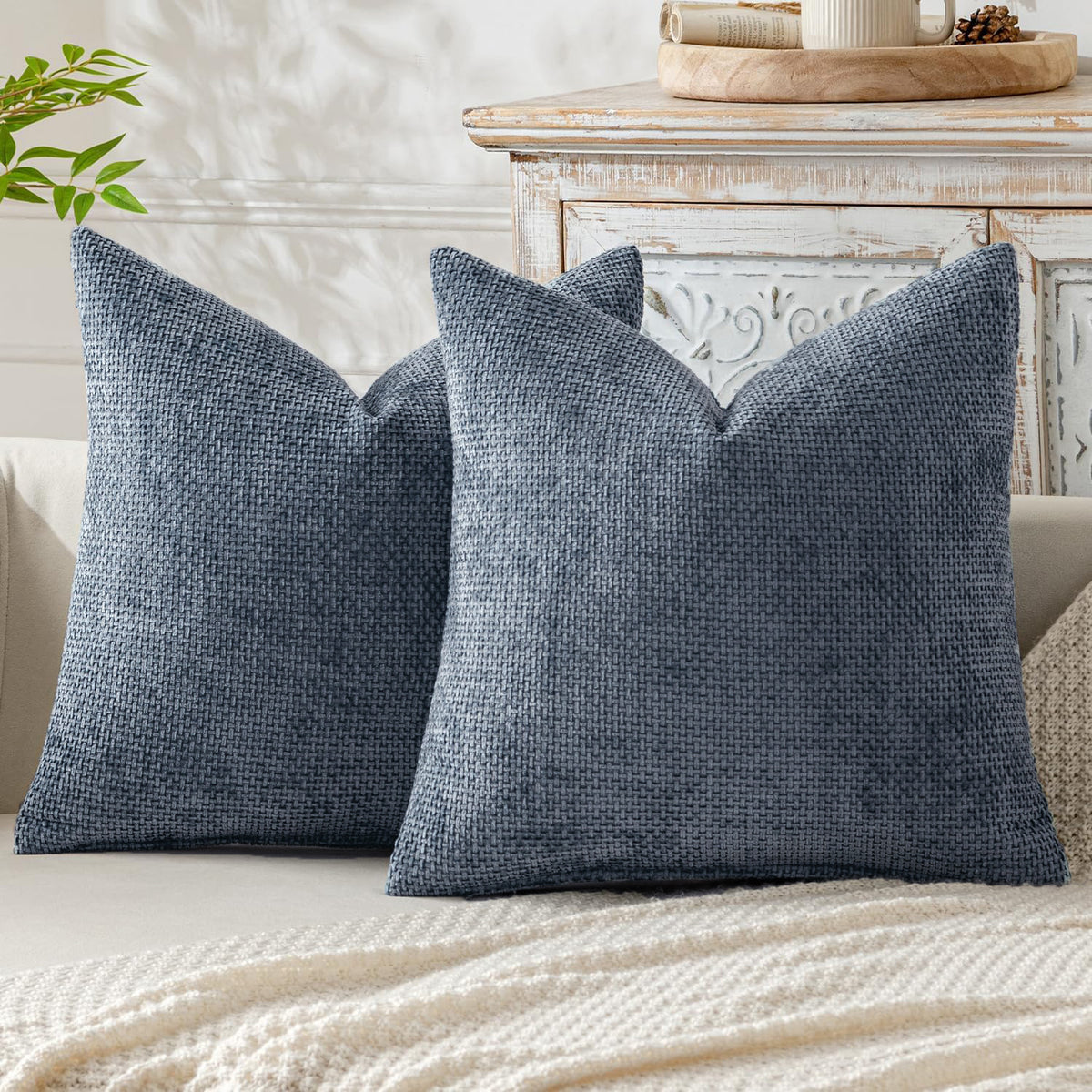 Textured Chunky Weave Decorative Cushion