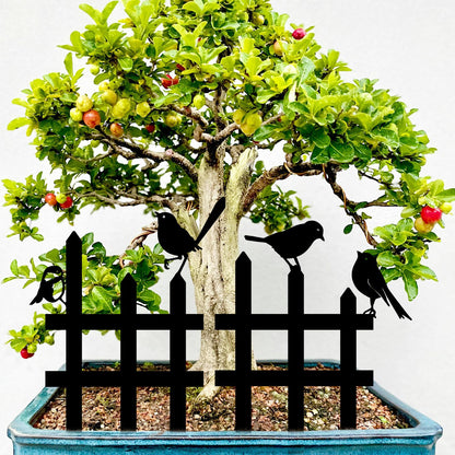 Decorative Bird Fence Wall Art Homeandso