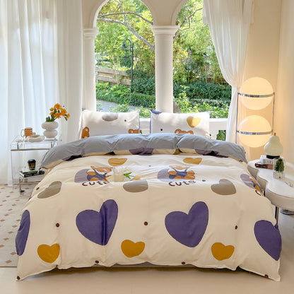 Playful Cartoon-Themed Duvet Cover Set Homeandso