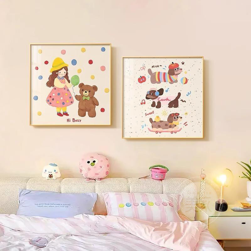 Illustrative Character Canvas Art Print Homeandso