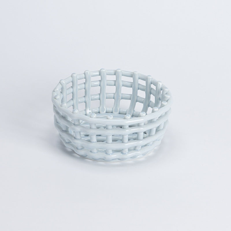 Elegant Decorative Woven Storage Bowl Homeandso