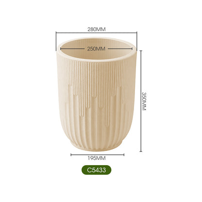 Ribbed Ceramic Planter Homeandso