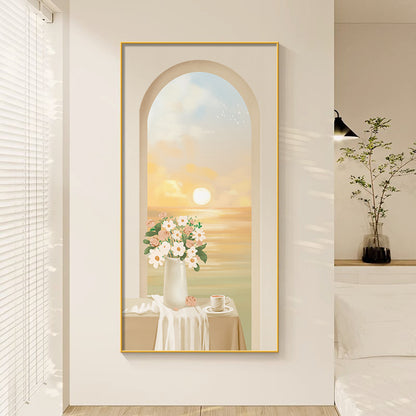 Framed Floral Landscape Artwork Homeandso