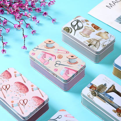 Artistic Sewing Supplies Storage Tin Homeandso