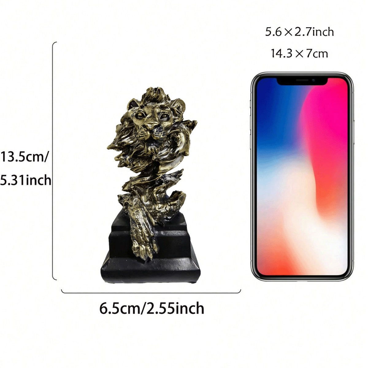 Artistic Lion Head Sculpture Homeandso