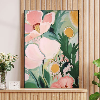 Floral Abstract Canvas Artwork Homeandso