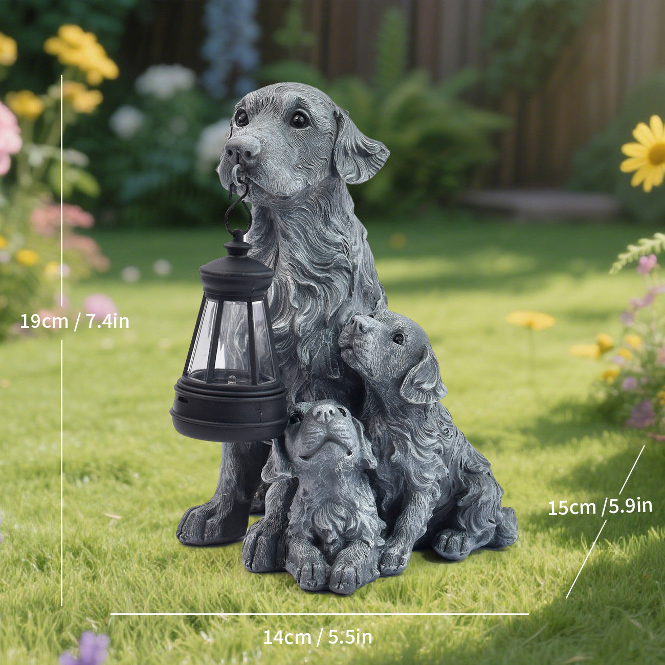 Decorative Dog Family Lantern Homeandso
