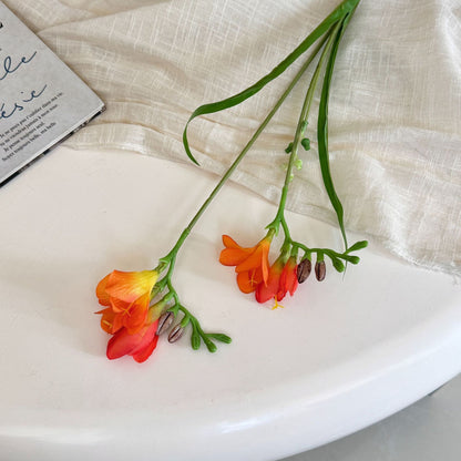 Elegant Faux Freesia Floral Stem
