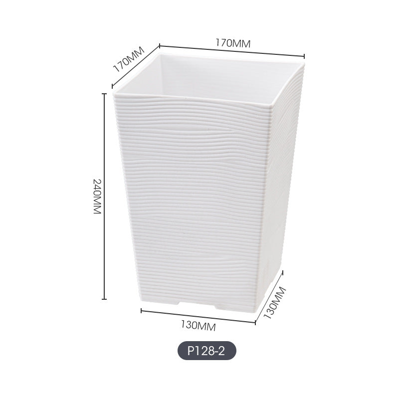 Textured Square Plant Container Homeandso