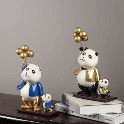 Whimsical Panda Sculpture Homeandso
