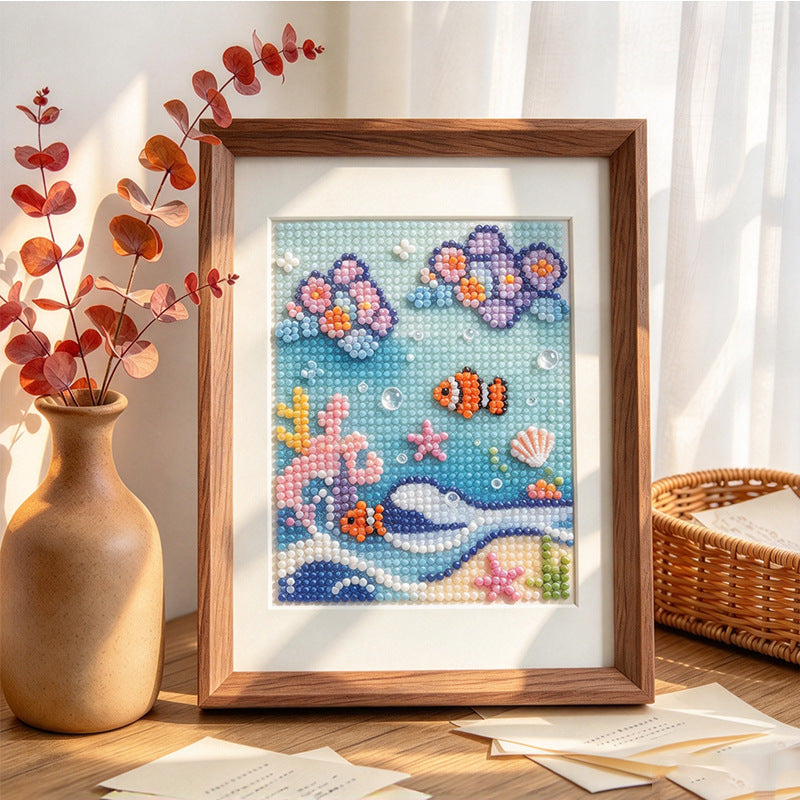3D Coral Reef Art Frame