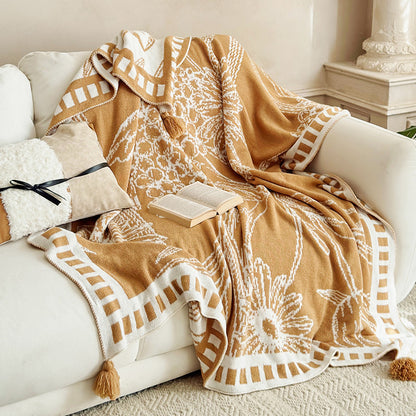 Cozy Decorative Knit Throw Blanket