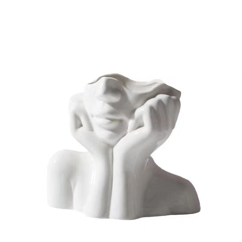 Abstract Face Sculpture Homeandso