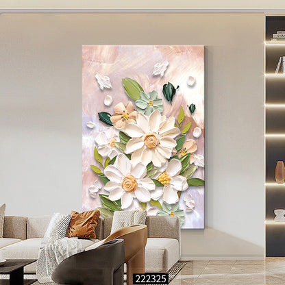 Floral Embellished Canvas Artwork Homeandso