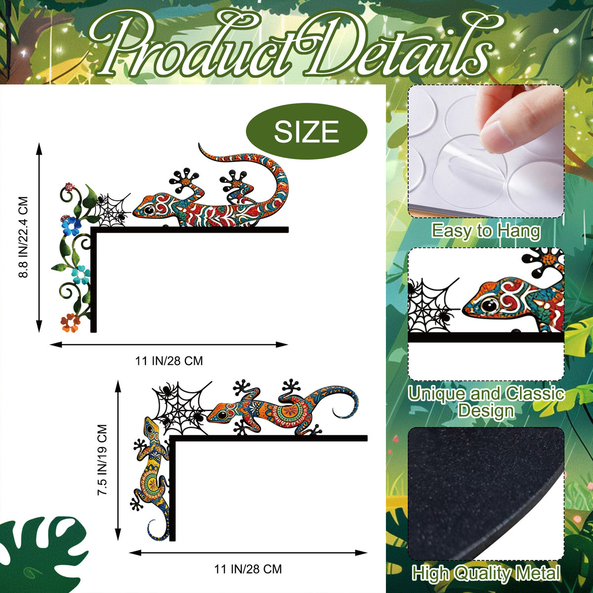 Playful Gecko Wall Art Homeandso
